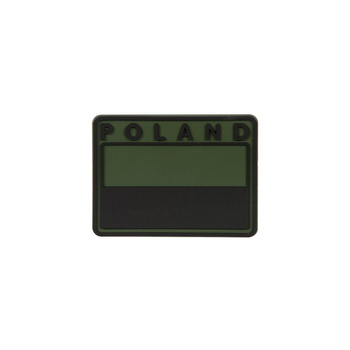 EMBLEMAT NASZYWKA FLAGA PL GASZONA - OLIVE GREEN