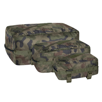 ORGANIZERY DO PLECAKA PAKCELL SET - POLIESTER RIPSTOP - PL WOODLAND