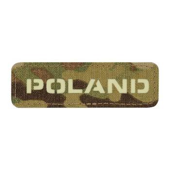 EMBLEMAT M-TAC NAPIS POLSKA - FLUOR - MULTICAM