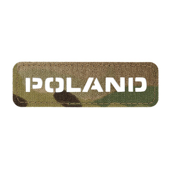 EMBLEMAT M-TAC NAPIS POLSKA - LASER CUT - MULTICAM